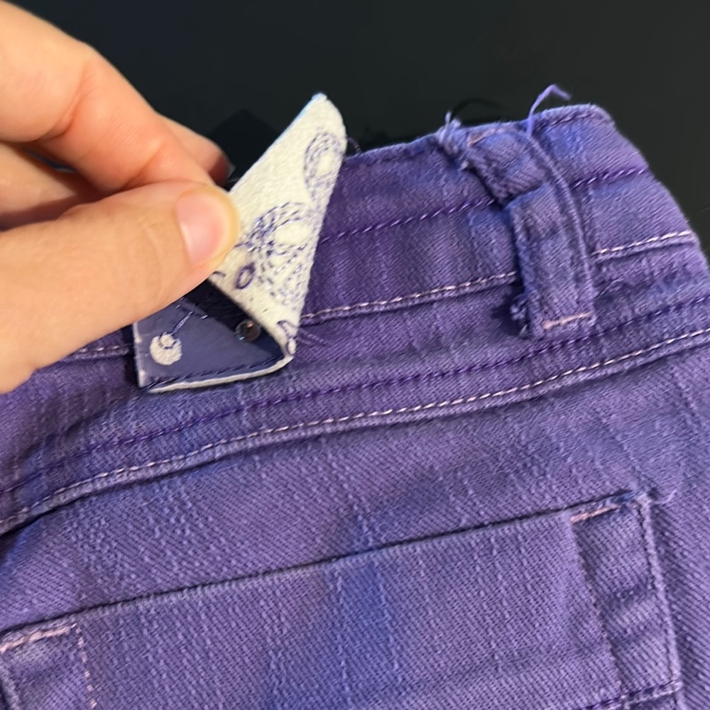 Arizona Jean Company Purple Denim Bermuda Shorts - Picture 4 of 5